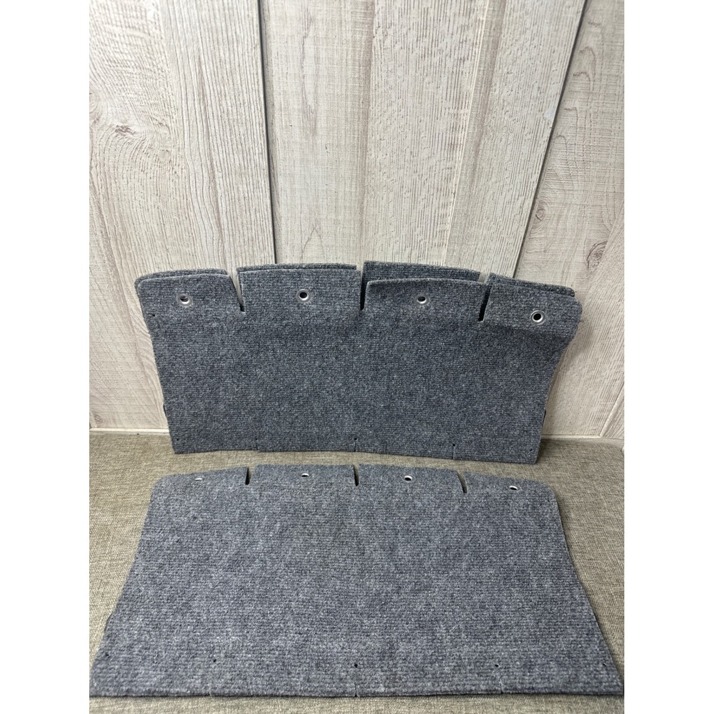 RV Camper Step Covers Wrap Around Non Slip Carpet Mats Grey 22 Inch 3 Pack - Picture 3 of 6